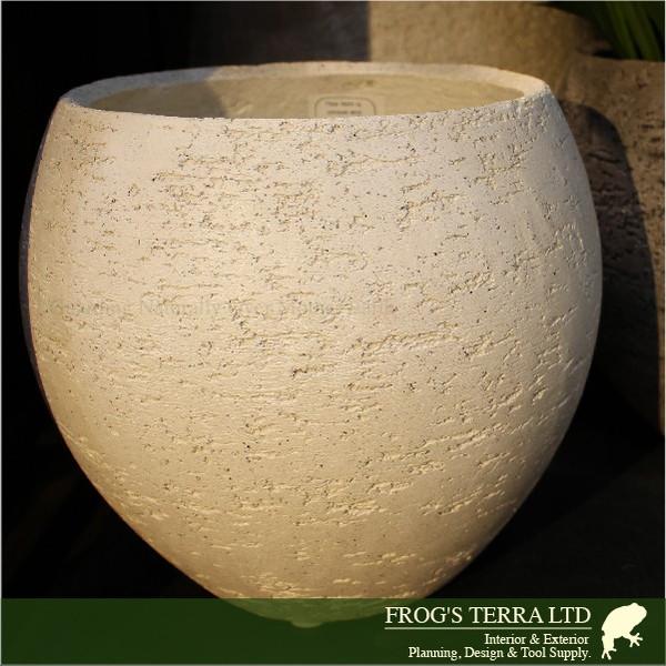 エコストーン ボール 2個セット S F1808（直径16cm×H14cm）（セメントファイバー/ファイバークレイ）（植木鉢/鉢カバー）（底穴なし/室内向き） |  | 02