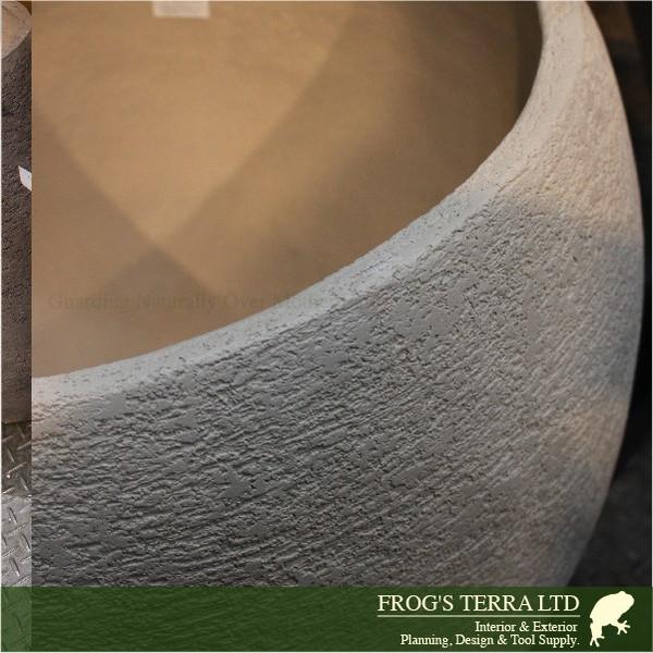 エコストーン ボール 2個セット S F1808（直径16cm×H14cm）（セメントファイバー/ファイバークレイ）（植木鉢/鉢カバー）（底穴なし/室内向き） |  | 04