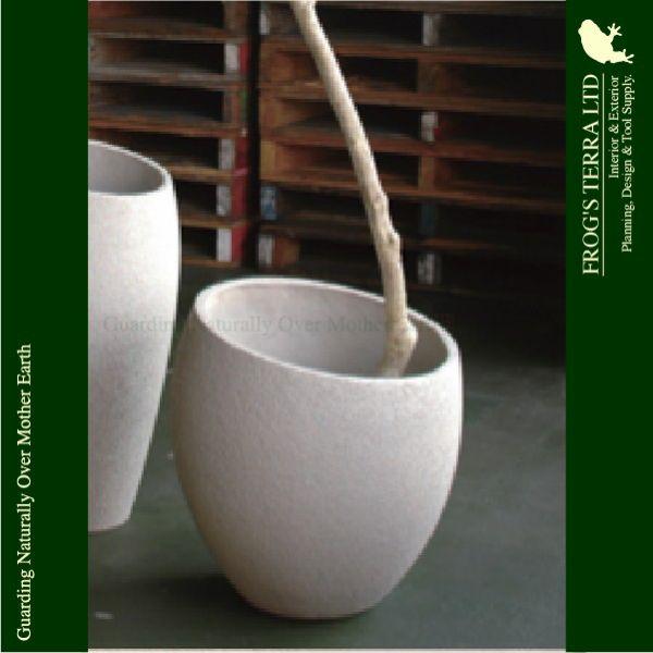 【法人宛限定商品】ST エコストーン  オブリーク  F1813（直径50cm×H53cm）（セメントファイバー/ファイバークレイ）（鉢カバー）（底穴なし/室内向き） |  | 02