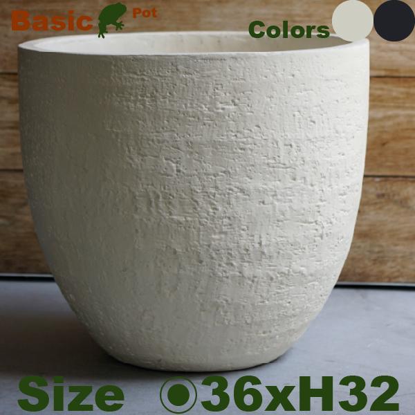 Basic Pot F4806（直径36cmxH32cm）（底穴あり）セメントファイバー ファイバークレイ 鉢カバー |  | 02