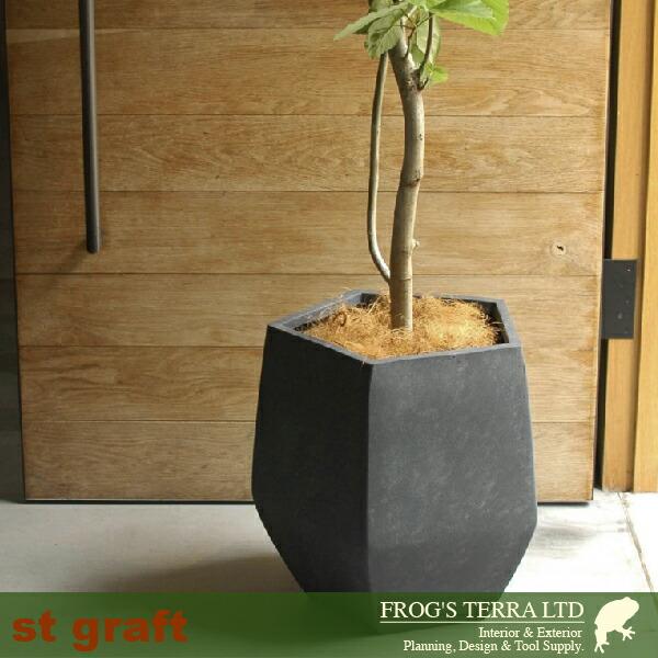 ペンタゴンポット  S  F9801（直径41cm×H37cm）（ファイバーグラス/ファイバークレイ）（植木鉢/鉢カバー）（底穴あり/軽量プランター） |  | 03