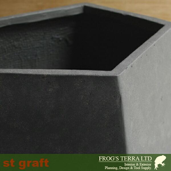 ペンタゴンポット  S  F9801（直径41cm×H37cm）（ファイバーグラス/ファイバークレイ）（植木鉢/鉢カバー）（底穴あり/軽量プランター） |  | 07