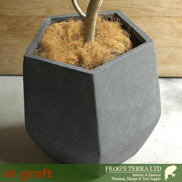 ペンタゴンポット  M  F9802（直径50cm×H45cm）（ファイバーグラス/ファイバークレイ）（植木鉢/鉢カバー）（底穴あり/軽量プランター） |  | 04