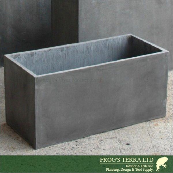 長角プランター  F9824（W60cm×D27cm×H30cm）（ファイバーグラス/ファイバークレイ）（植木鉢/鉢カバー）（底穴あり/軽量プランター） |  | 02