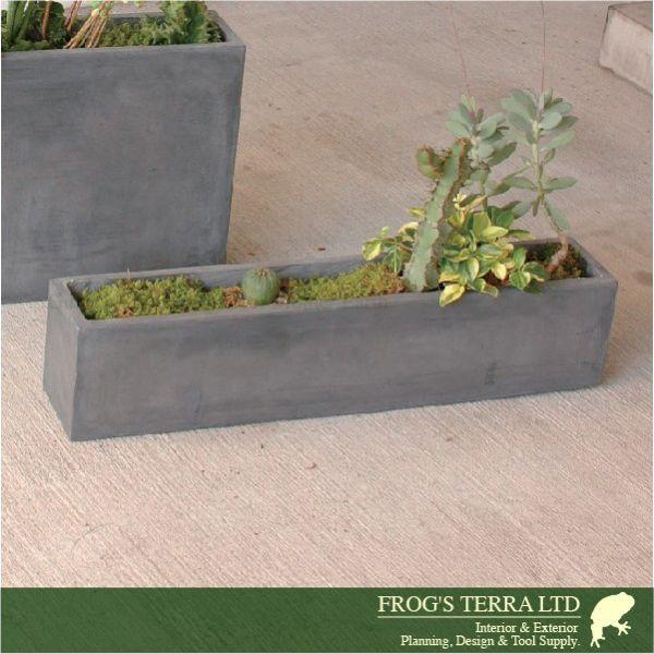 ロングプランター  F9850（W70cm×D13cm×H15cm）（ファイバーグラス/ファイバークレイ）（植木鉢/鉢カバー）（底穴あり/軽量プランター） |  | 06