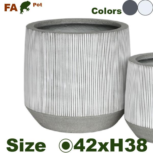 FA タブ FA01L(直径42cm×H38cm）（底穴なし）（セメントファイバー）（プランター/ポット） | 