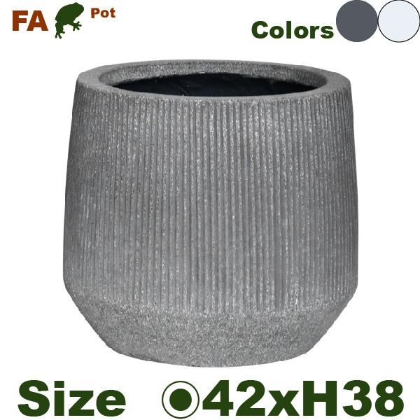 【屋外対応】MH FA タブ FA01L(直径42cm×H38cm）（底穴なし/あり）（Cファイバー）（プランター/ポット） |  | 01