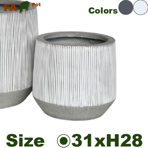 FA タブ FA01M(直径31cm×H28cm）（底穴なし）（セメントファイバー）（プランター/ポット） |  | 01