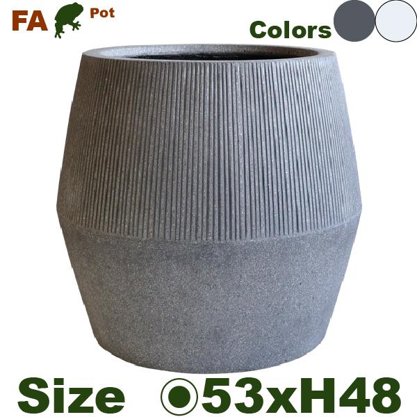 FA タブ FA04L(直径53cm×H48cm）（底穴なし）（セメントファイバー）（プランター/ポット） |  | 01