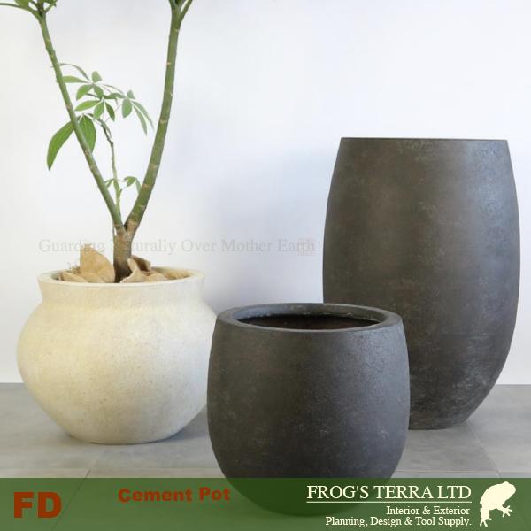 【個人宛送料追加商品】セメントファイバー トール L  FD41L（直径50cm×H74cm）（底穴あり）ファイバークレイ |  | 02