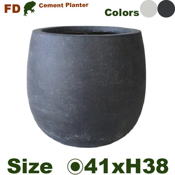 セメントファイバー ラウンド M  FD42M（直径41cm×H38cm）（底穴あり）ファイバークレイ |  | 01
