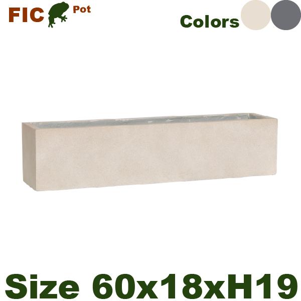 セメントファイバー スリム  FIC03M（W60cm×D18cmxH19cm）（底穴あり） |  | 01