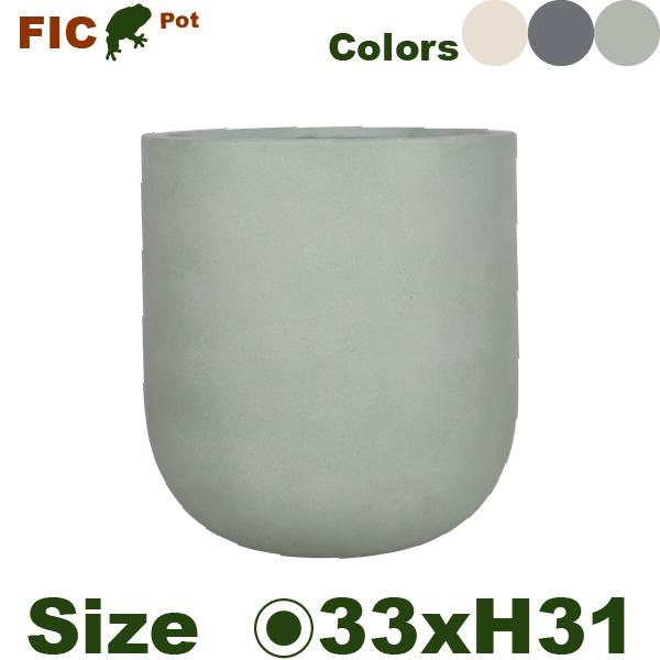 セメントファイバー ラウンド  FIC06S（直径33cm×H31cm）（底穴あり） |  | 02