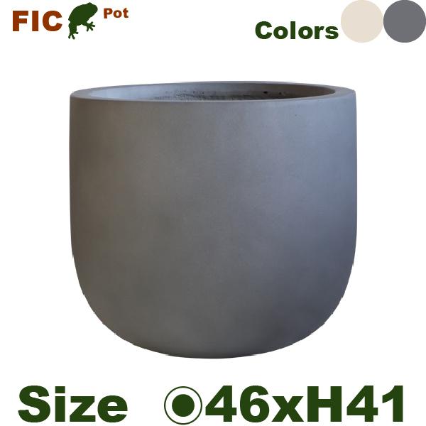 【屋外対応】MH Cファイバー ラウンド  FIC19L（直径46cm×H41cm）（底穴あり） | 