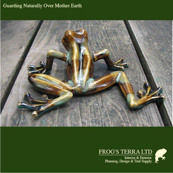 陶製　カエルの置物　直輸入品　Aタイプ　グリーンと黄緑系２種 |  | 04