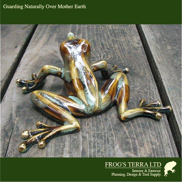 陶製　カエルの置物　直輸入品　Bタイプ　グリーンと黄緑系２種 |  | 04