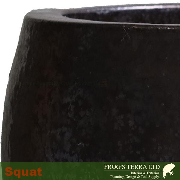 スクワットポットサファイア M （直径40cm×H33cm）（底穴あり）（陶器製）（観葉鉢） |  | 01