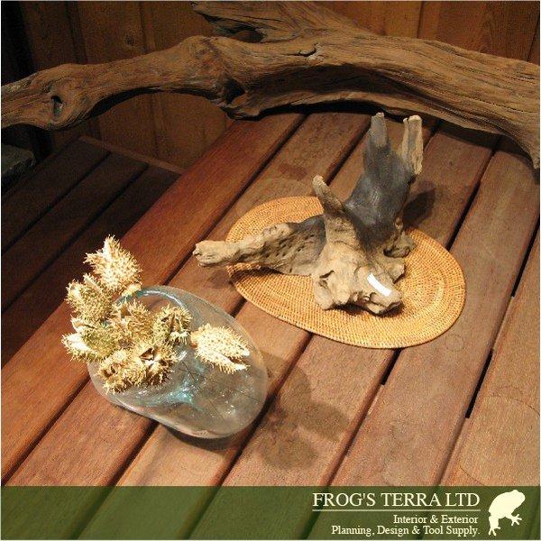 流木ガラスベース（一点もの）（現品販売）（ガーデングッズ）（レアもの） |  | 02