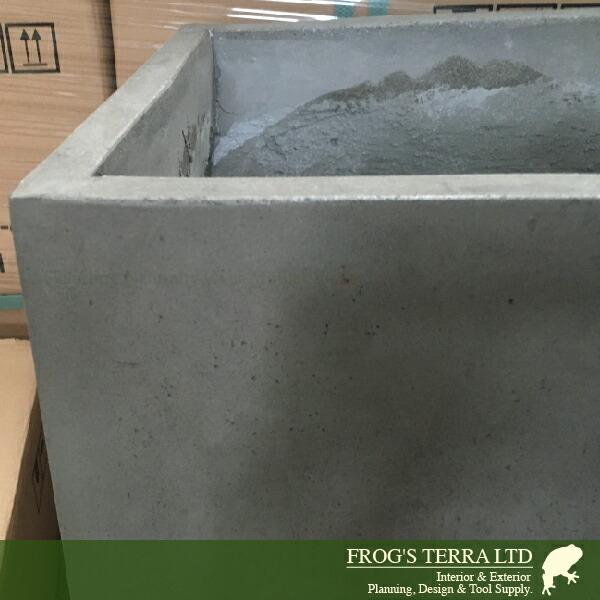 GH キューブ グレイ GH004L (ロ50cm×H50cm）（底穴あり）（セメント/ジュートファイバー）（プランター/ポット） |  | 02