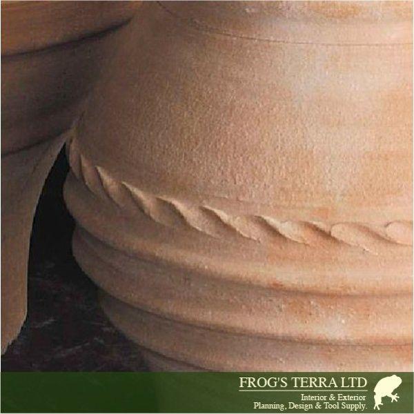 クレタ島  コロニオス  M（直径40cm×H50cm）（底穴あり）（ハンドメイド/ギリシャ）（テラコッタ）（プランター/壺） |  | 04