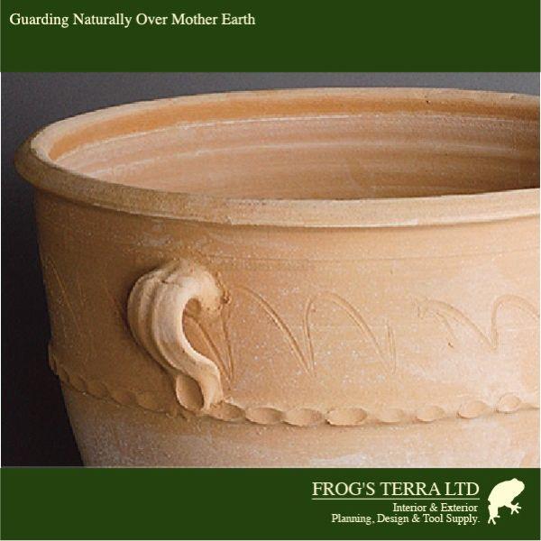 クレタ島  ルバーキ  M（直径40cm×H40cm）（底穴あり）（ハンドメイド/ギリシャ）（テラコッタ）（プランター/壺） |  | 01