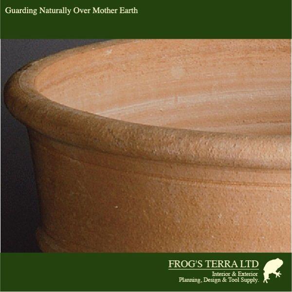 クレタ島  モナホ  M（直径40cm×H40cm）（底穴あり）（ハンドメイド ギリシャ テラコッタ プランター 壺） |  | 01