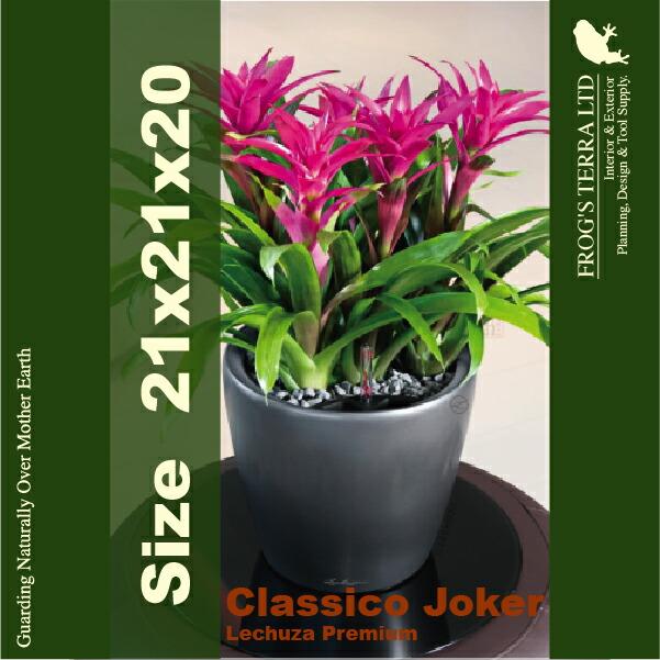Classico Joker クラシコ ジョーカー 21(直径21cm×H20cm）底面潅水 PP Lechuza レチューザ 商業施設の画像