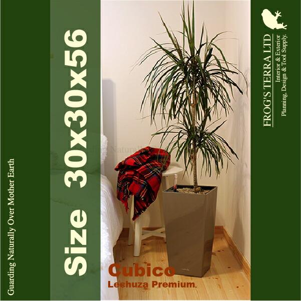 MB Cubico キュービコ30(ロ30cm×H56cm）底面潅水 PP Lechuza レチューザ 商業施設 |  | 03