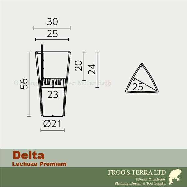 Delta デルタ  30(直径30cm×H56cm）底面潅水 PP Lechuza レチューザ 商業施設 |  | 06