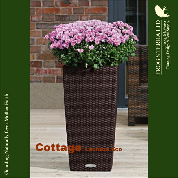 【屋外対応】MB Cottage コテージ 30（ロ30cm×H56cm）底面潅水 PP Lechuza レチューザ 商業施設（プランター/ポット）（植木鉢） |  | 03