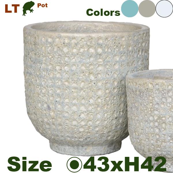 【屋外対応】MH LT パターンラウンド M（直径45cm×H43cm）（底穴あり 尺鉢対応 土もの 陶器鉢 テラコッタ プランター 園芸 ラチス加工 ポット） |  | 02
