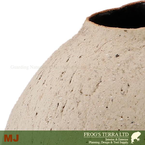 MJ 山窓 L（やままど）（直径8cm×H14cm）（底穴なし ）土もの 陶器鉢 テラコッタ プランター 園芸 手造り ポット 受注生産 |  | 01