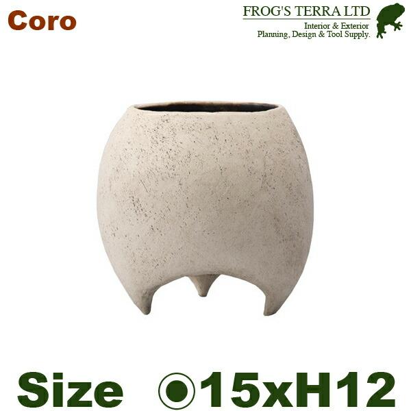 【受注生産品】 MJ 葫蘆（ころ） M（直径15cm×H12cm）（底穴あり ）土もの 陶器鉢 テラコッタ 手造り ポット | 