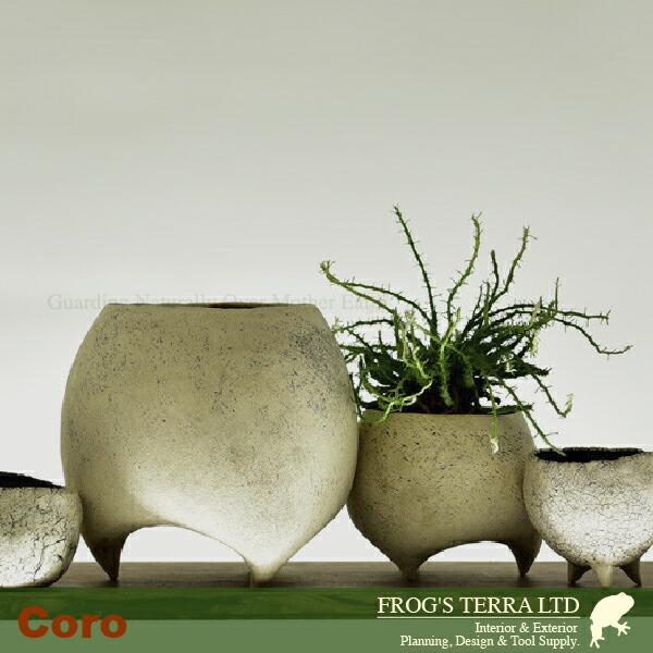 【受注生産品】 MJ 葫蘆（ころ） M（直径15cm×H12cm）（底穴あり ）土もの 陶器鉢 テラコッタ 手造り ポット |  | 02