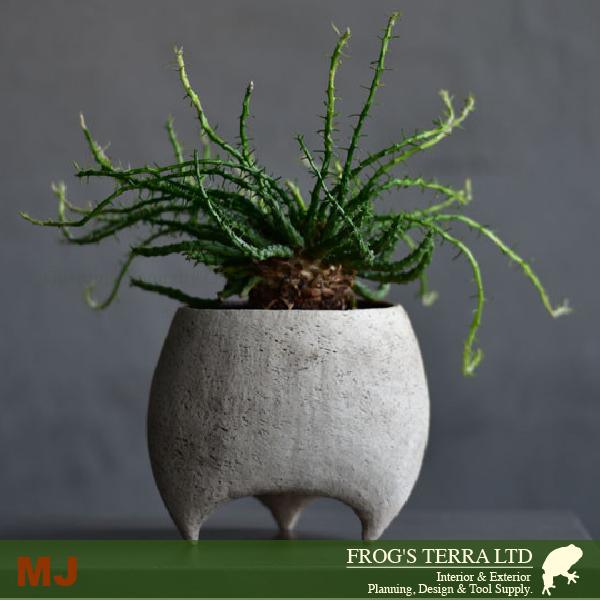 【受注生産品】 MJ 葫蘆（ころ） M（直径15cm×H12cm）（底穴あり ）土もの 陶器鉢 テラコッタ 手造り ポット |  | 03