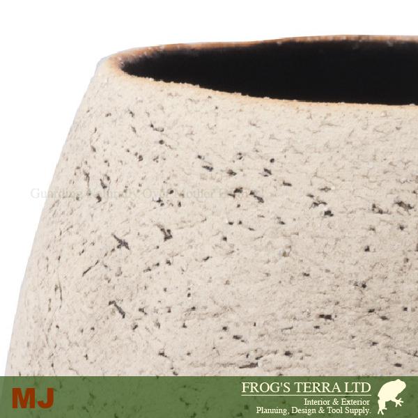 【受注生産品】 MJ 葫蘆（ころ） S 2個セット（直径12cm×H9cm）（底穴あり ）土もの 陶器鉢 テラコッタ 手造り ポット |  | 01