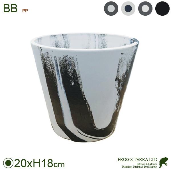 【屋外対応】BB ラウンド  20（直径20cm×H18cm）（底穴あり）（PP製） |  | 02