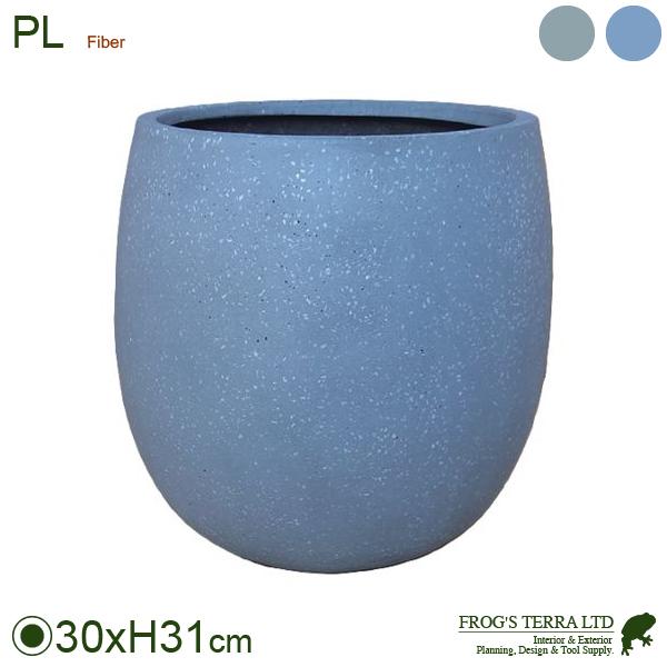 PL エッグ型 10号（直径30cm×H31cm）（底穴あり）（ポリファイバー製）（軽量）の画像