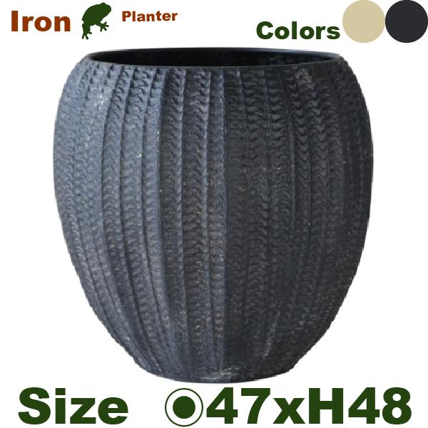 MM02 ネットラウンド L（直径47cm×H48cm）（底穴なし）鉄製 アイアン 鉢カバー 室内用 | 