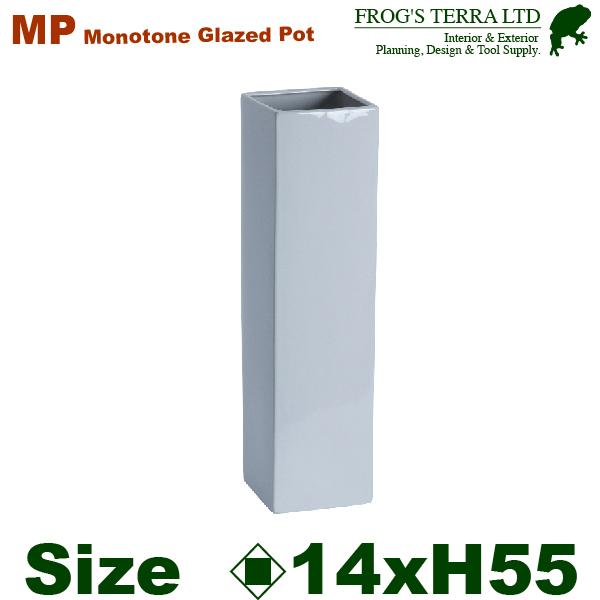 角筒鉢１４ MP101SW（ロ14cm×H55cm）（底穴あり）（陶器製）（イコミ製法）（軽量プランター/ポット） | 