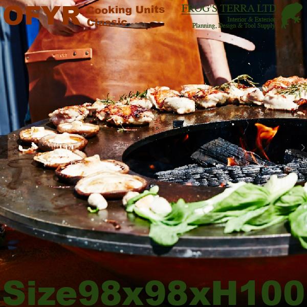 OF クラシック ストレージ ブラック100 OFYR COOKING UNITS CLASSIC（直径98cm×H100cm）（炭 炉  七輪 BBQ キャンプ） |  | 01