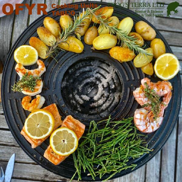 ポータブルグリル ターブロー TABL'O OFYR COOKING UNITS CLASSIC（直径40cm×H9cm）（炭 炉  七輪 BBQ キャンプ）｜frog｜03