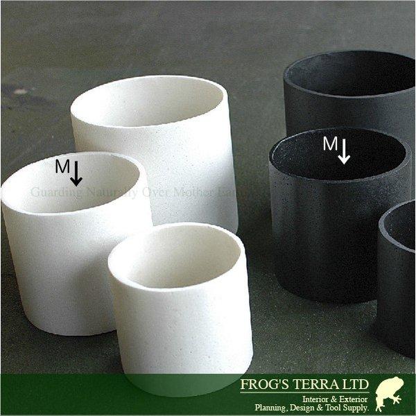 パウダーストーン・シリンダーカバー・M・P3132・６個セット（直径14cm×H14cm）（パウダーストーン）（植木鉢/鉢カバー）（底穴なし/花器） |  | 01