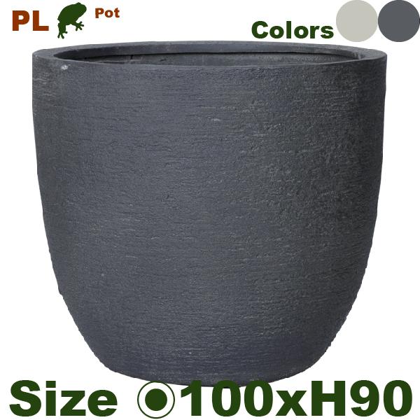 PL ラウンド ポット 100(直径100cm×H90cm）（底穴あり）ポリストーン プランター ポット 大型プランター 軽量 商業施設 |  | 01