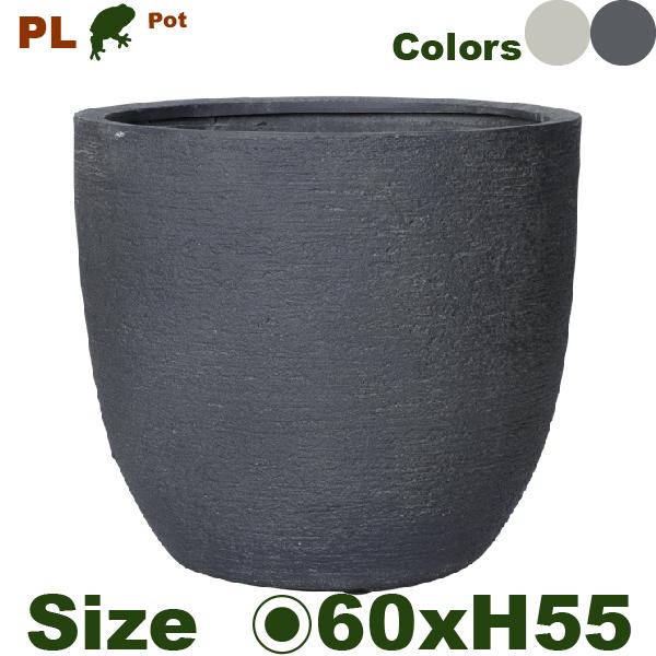 【屋外対応】MH ラウンド ポット PL23-60(直径60cm×H55cm）（底穴あり）（ポリストーン）（プランター/ポット）大型プランター | 