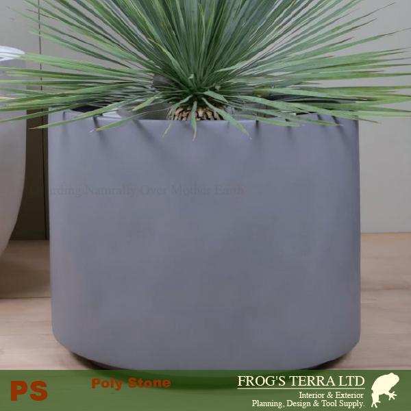 ポリストーン ローシリンダー  PS02-70 ファイバークレイ（直径70cm×H56cm）（尺鉢対応）（底穴あり）ポリストーンファイバー |  | 02