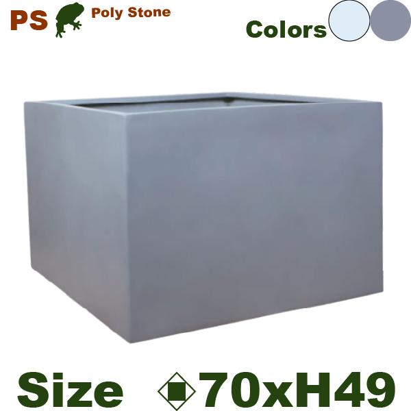 ポリストーン スクエア  PS03-70 ファイバークレイ（口70cm×H49cm）（尺鉢対応）（底穴あり）ポリストーンファイバー |  | 01