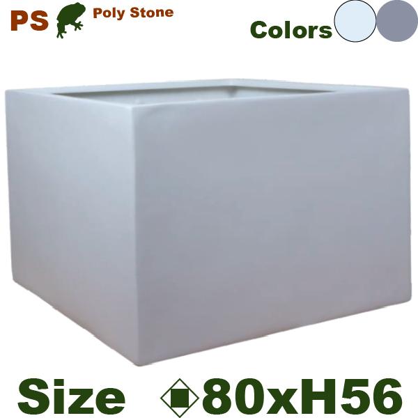 ポリストーン スクエア  PS03-80 ファイバークレイ（口80cm×H56cm）（尺鉢対応）（底穴あり）ポリストーンファイバー |  | 01