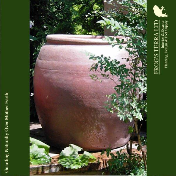 睡蓮壷鉢  R-07A  XL（直径65cm×H65cm）（水鉢/スイレン鉢/ビオトープ）（メダカ鉢/金魚鉢/水生植物/はす鉢）(和風/陶器/こげ茶/アジアン） |  | 04