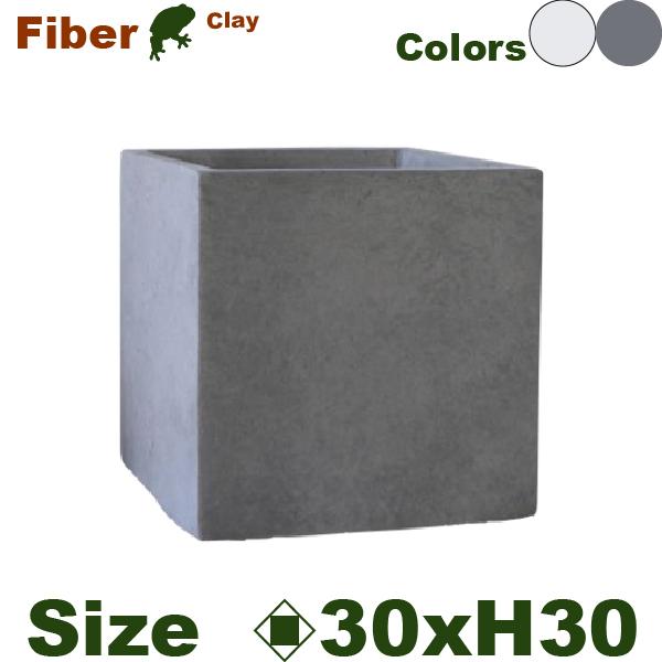 ファイバークレイ キューブ RA04-30（口30cm×H30cm）（底穴あり）セメント系軽量プランターの画像